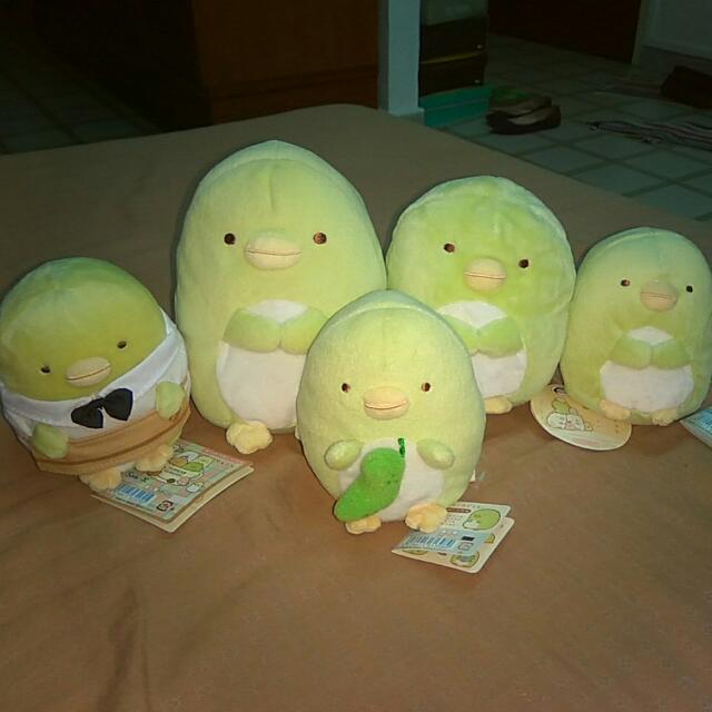 Wallpaper Last Penguin Sumikko Gurashi Penguin Plush Pullable Cucumber Desktop Wallpaper Free