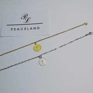 No. 0026 - Golden / Silver coin anklet 腳鏈64173071342082110