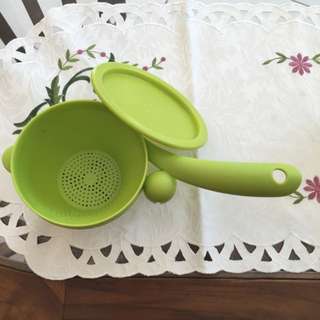Green Tupperware Strainer Limited Edition