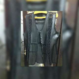 PU Vintage皮背心64229675416195110