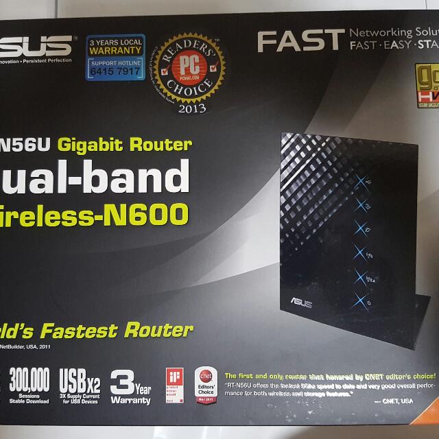 ASUS Gigabit Router, TV & Home Appliances, TV & Entertainment, Media ...