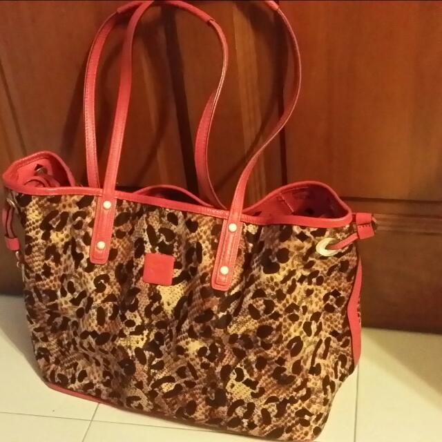 Mcm sales red tote