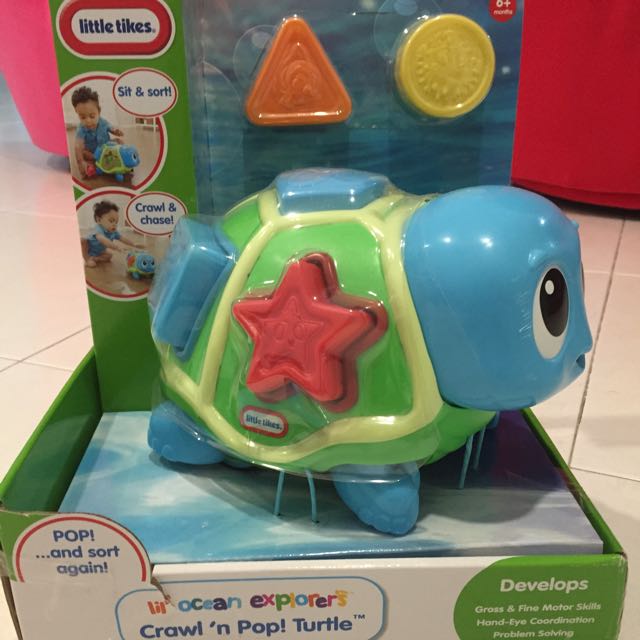 Little tikes crawl n pop turtle discount