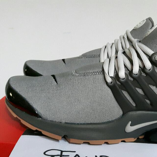 Nike Air Presto Premium Tumbled Grey Men s Fashion Footwear Sneakers on Carousell