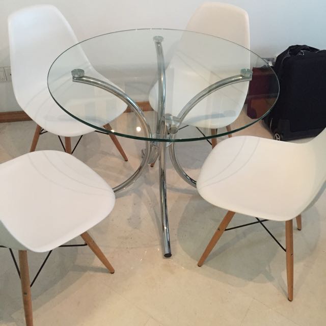 White Jerry Chair Furniture On Carousell