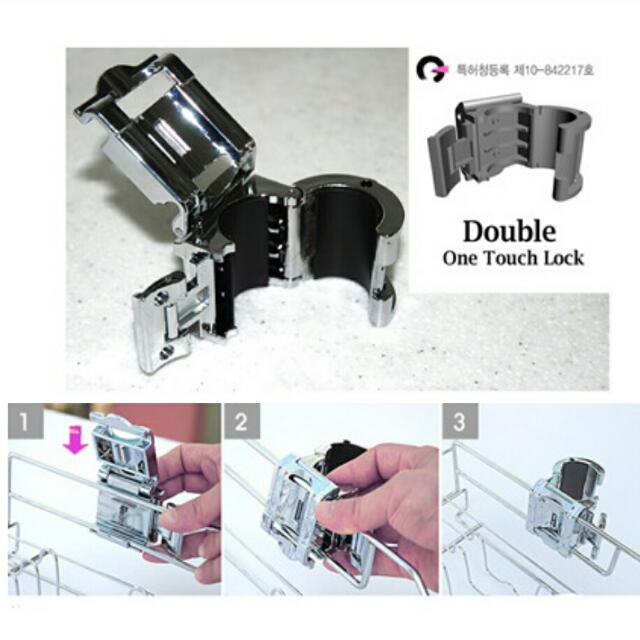 Made In KOREA Premium Stainless Steel Adjustable Height 2 Tier/2 Layer