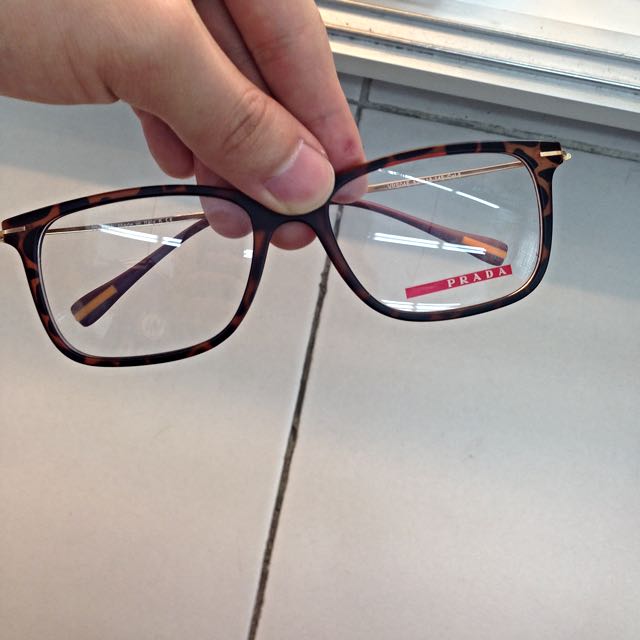 gold prada glasses