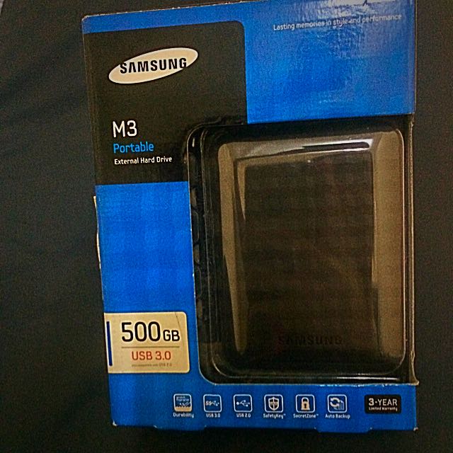 Samsung M3 Portable External Hard Disk 500GB, Computers & Tech, Parts