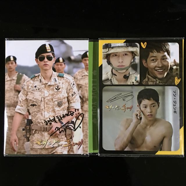 Reserved Song Joong Ki Yoo Si Jin Descendants Of The Sun Post It Note Hobbies Toys Memorabilia Collectibles Fan Merchandise On Carousell