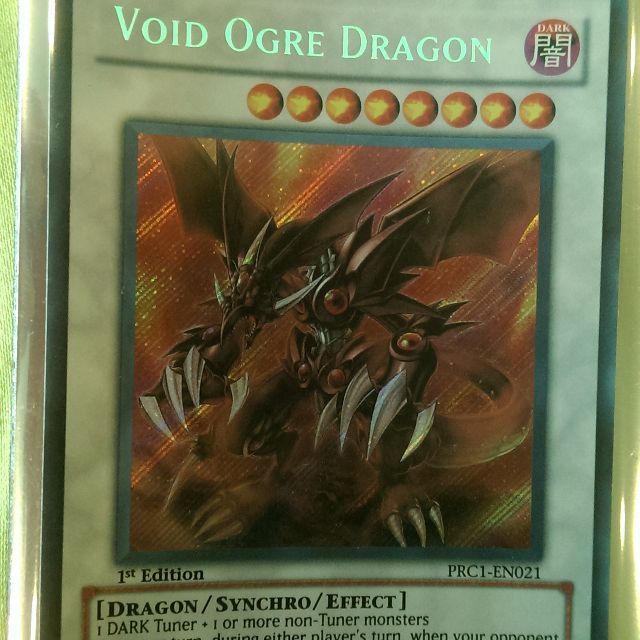 Quality inspection YuGiOh Void Ogre Dragon Secret Rare 1st