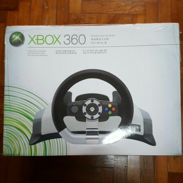 xbox 360 wireless wheel controller