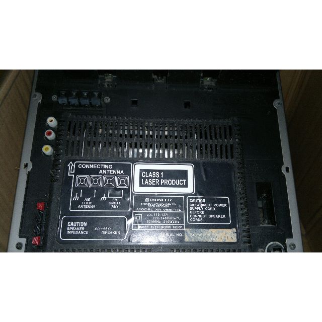 1 Set of PIONEER 3CD Changer/VCD/Cassette Deck/Radio Receiver Compo