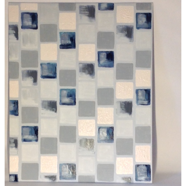 Abstract Cube Painting Original By Artist Home Furniture On