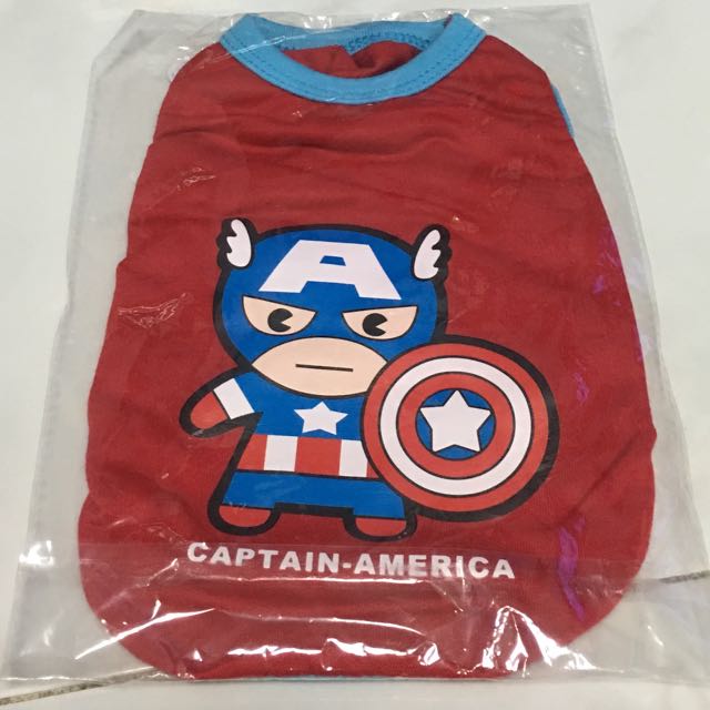 captain america dog shirt