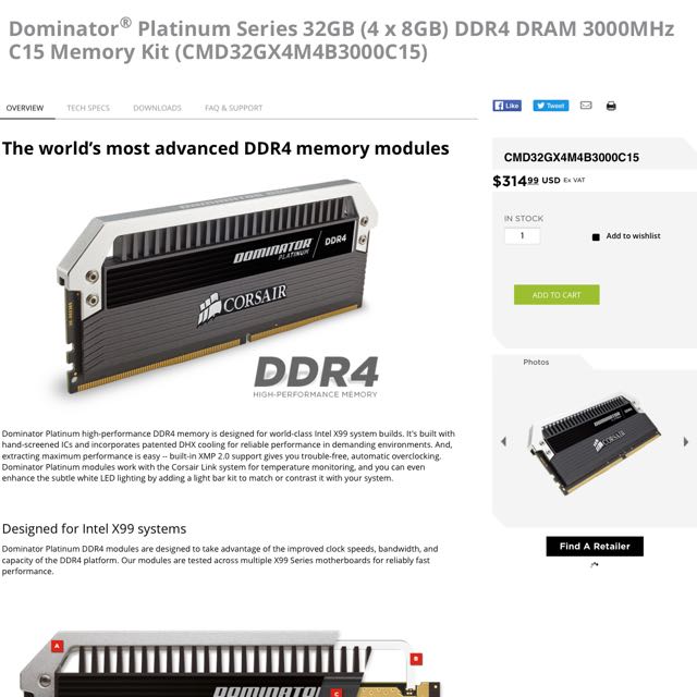 Cmd32gx4m4b3000c15 hot sale