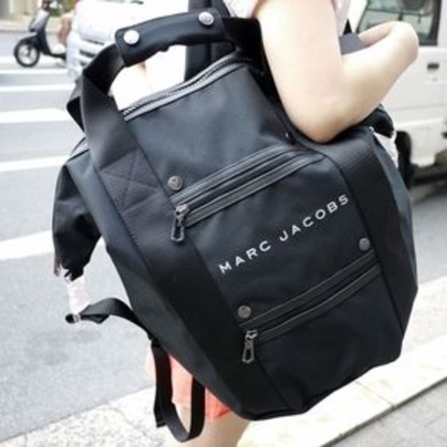 MARC BY MARC JACOBS 2WAY rucksack black handbag tote bag mens Womens unisex  handle back pack S0000278