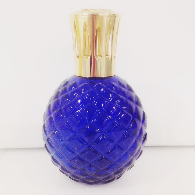 Nett Authentic Vintage Lampe Berger Catalytic Burner Blue Glass