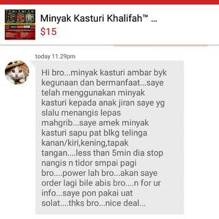 👍 Positive Customer Feedback After 
👍 Using Minyak Kasturi Khalifah™