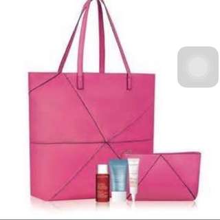 CLARINS 桃紅包