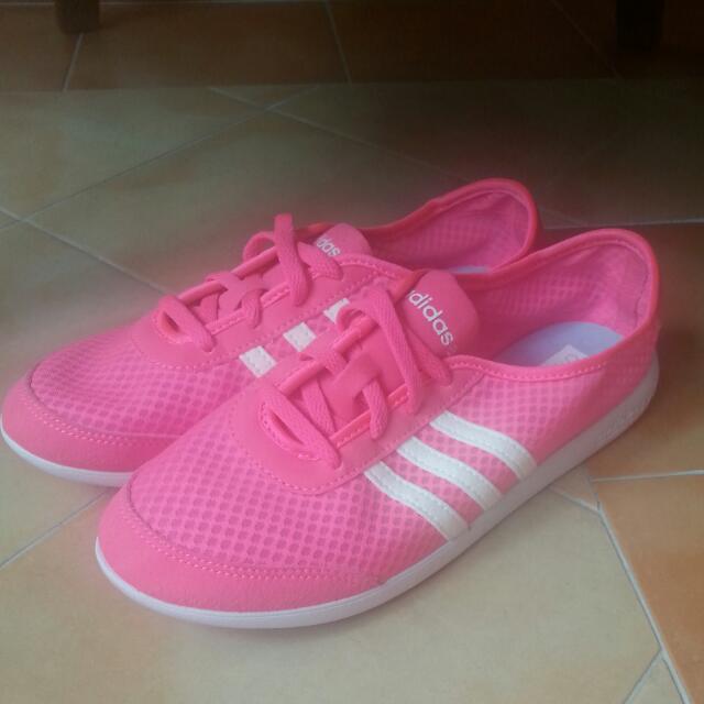 adidas neon pink shoes