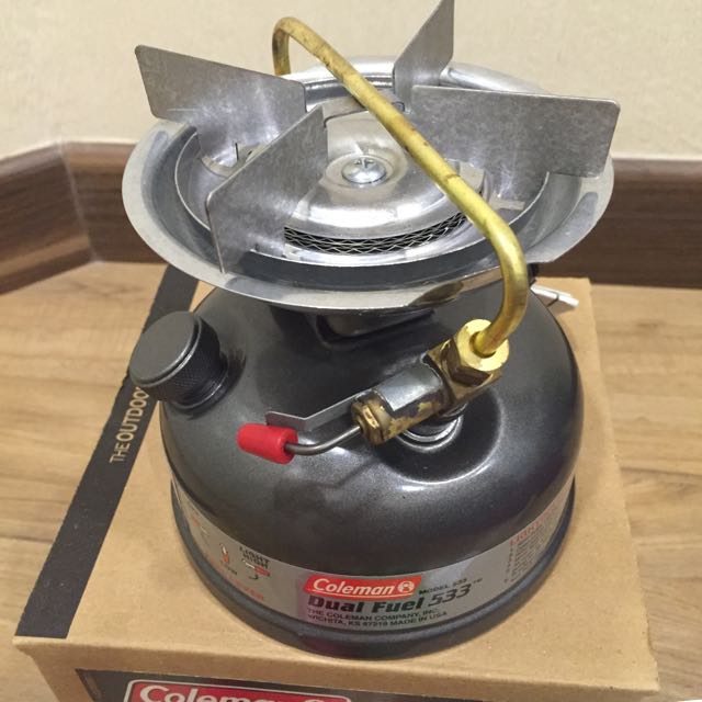 Coleman Sportster II Liquid Dual Fuel Stove Series 533 Camping Cooking, Sports Equipment, Sports