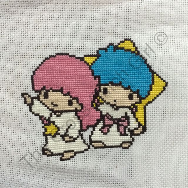 Po Little Twins Star Cross Stitch Design Amp Craft On