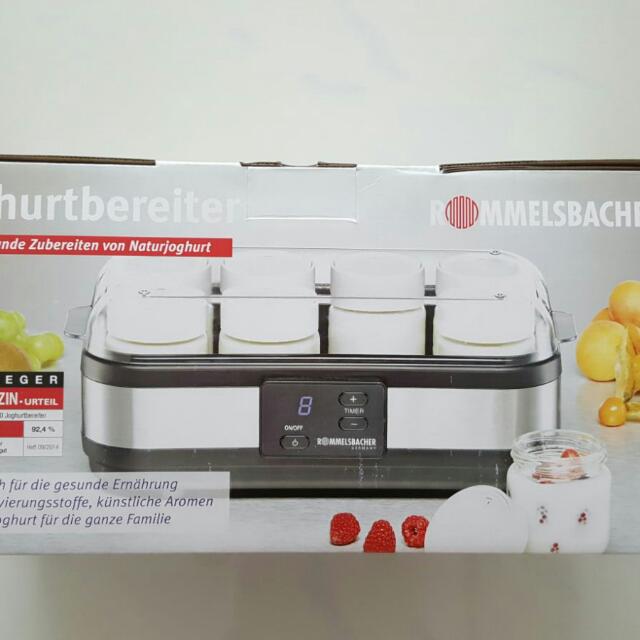Rommelsbacher Yogurt Maker, TV & Home Appliances, Kitchen Appliances, Breadmakers on Carousell