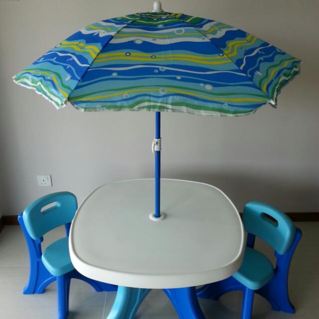 Step2 Kids Patio Table And Chair Set With Umbrella Babies
