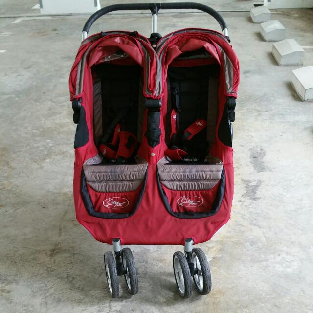Baby Jogger City Mini Double Stroller Red Babies Kids Going Out Strollers on Carousell