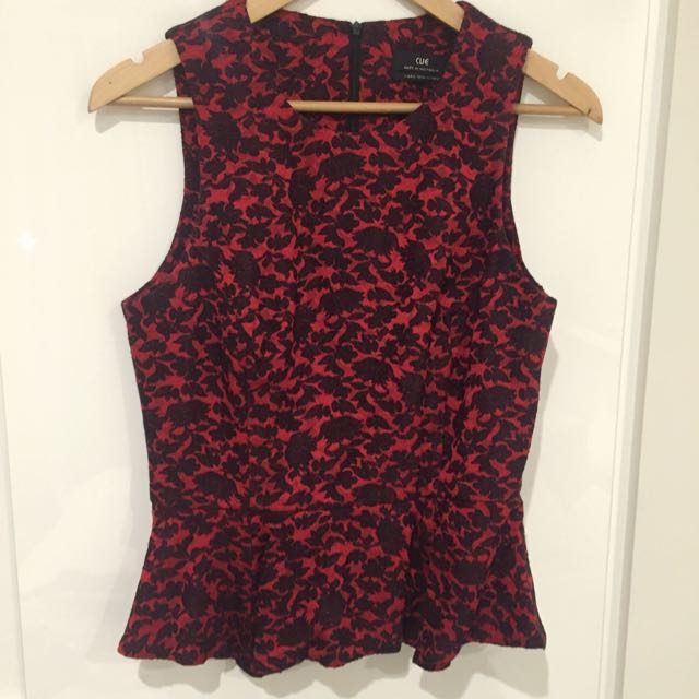 cue peplum top