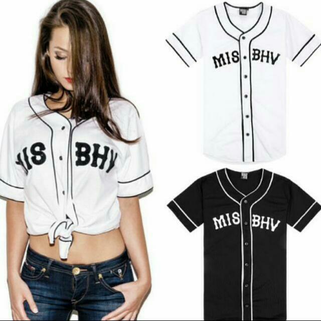 oversized baseball jersey, Women's Fashion, Tops, Longsleeves on Carousell