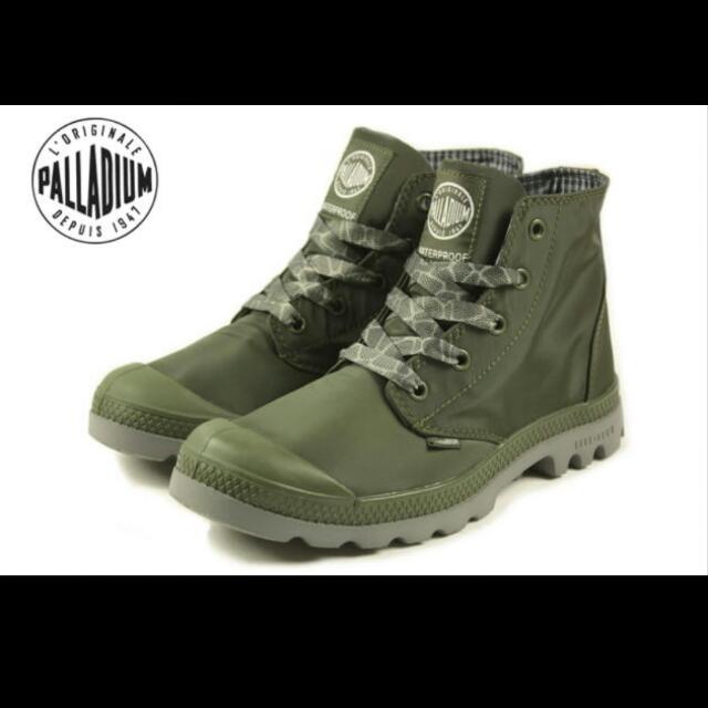 PALLADIUM Puddle Lite Waterproof In Army Green US7H EUR39 Women s