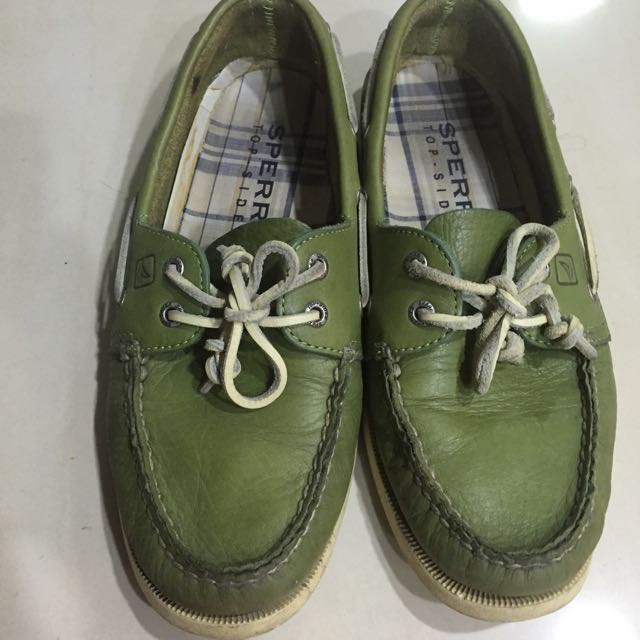 sperry top sider green