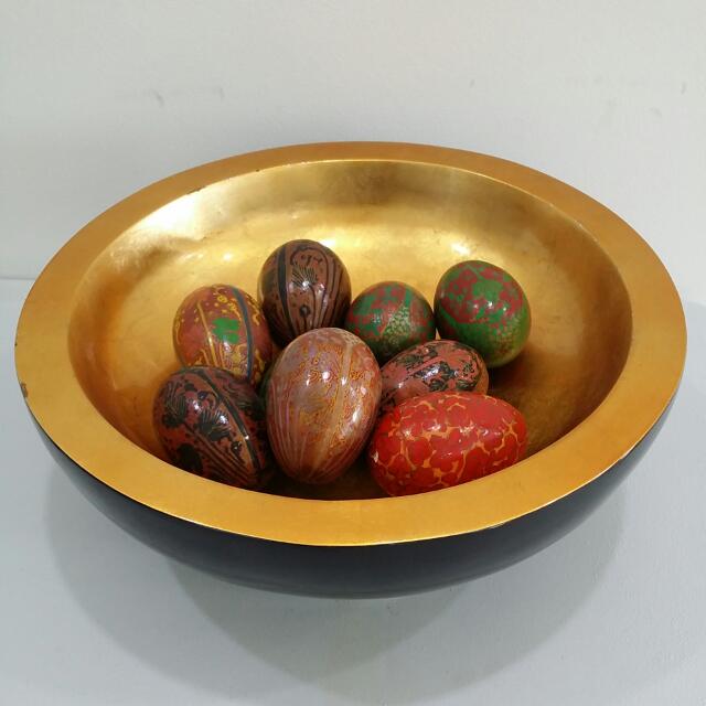 Vietnamese Lacquer Bowl With Eggs Furniture On Carousell