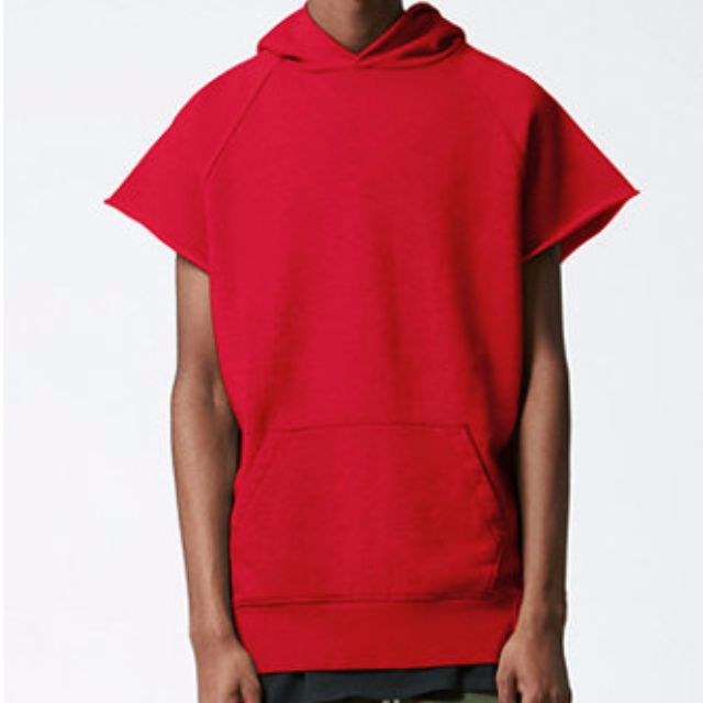 SALE FOG Fear of God x PACSUN Cut Off Short Sleeve Pullover Hoodie Men s Fashion Tops Sets Hoodies on Carousell