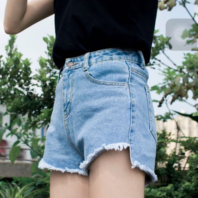 High low shop jean shorts