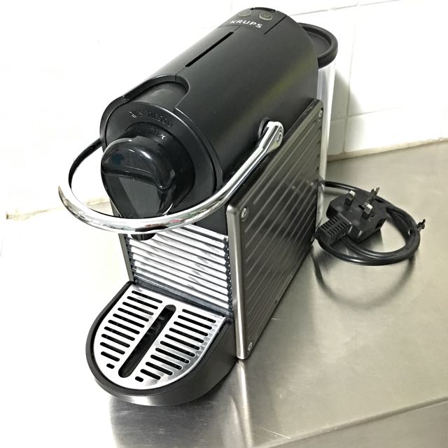 Nespresso Pixie Coffee Machine by KRUPS (Titanium), Home Appliances on