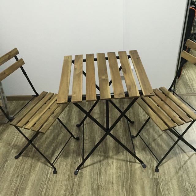 Only Left 1 Table Bn Tarno Outdoor Table Chair Set From Ikea