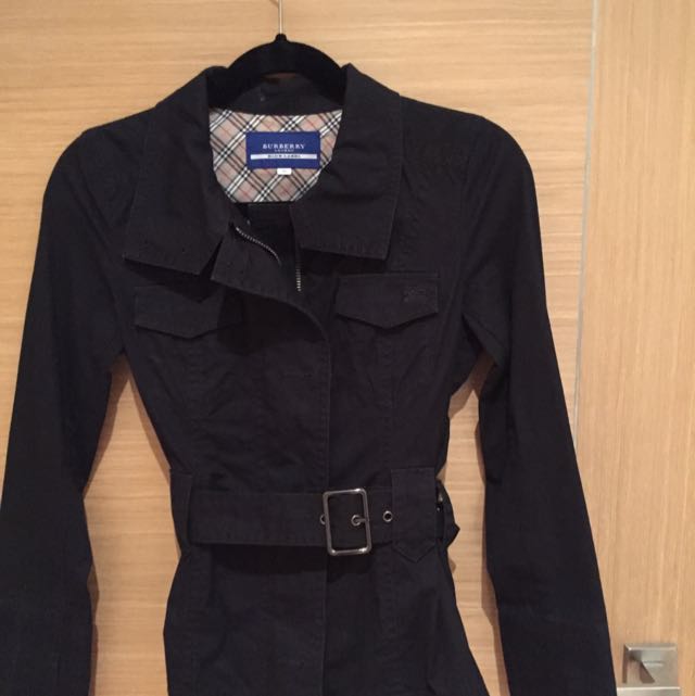 Blue Label Black Cotton Jacket (size 