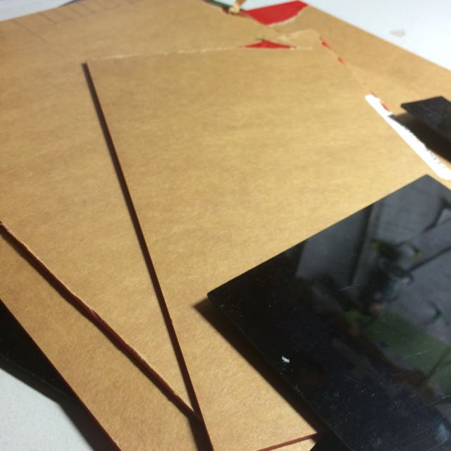 PENDING Scrap Black And Red Acrylic Sheets, Hobbies & Toys, Stationery