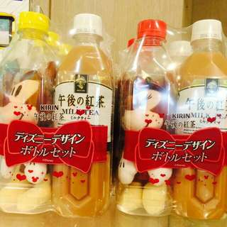 現貨日本限定超限量午後紅茶 米奇米妮 瓶中玩偶 絕版