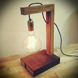 Wood Table Lamp