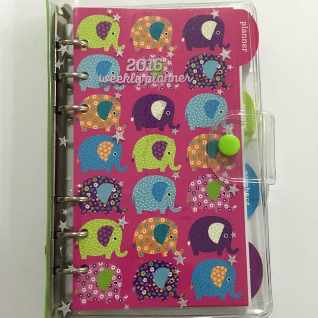Barnes Noble 2016 Vinyl Boho Elephant Personal Size Punctuate