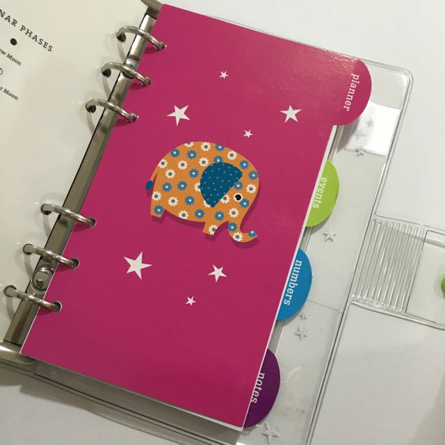 Barnes Noble 2016 Vinyl Boho Elephant Personal Size Punctuate