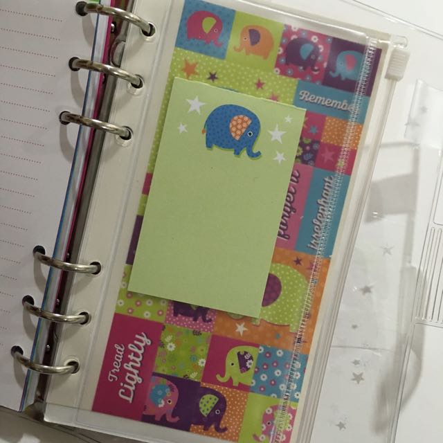 Barnes Noble 2016 Vinyl Boho Elephant Personal Size Punctuate