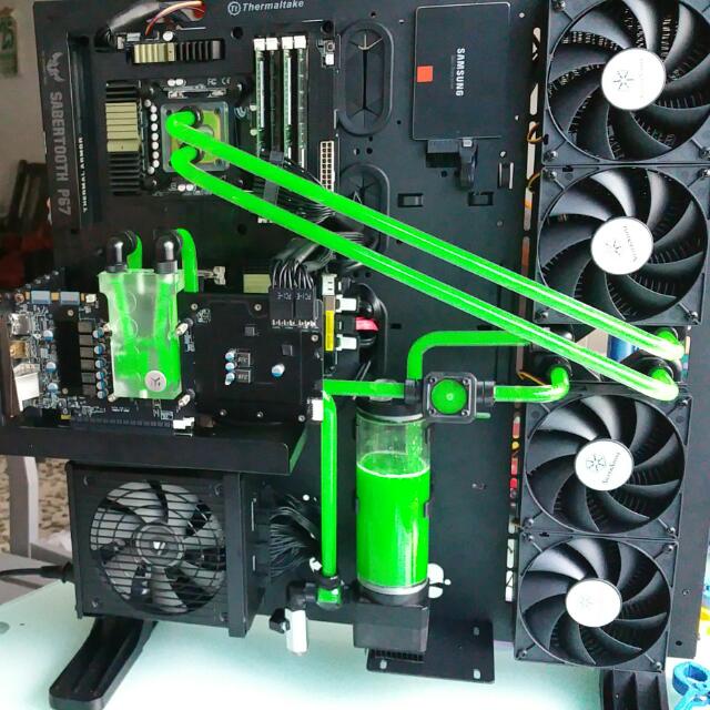thermaltake custom water cooling