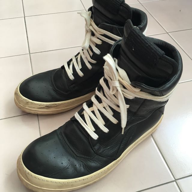 rick owens geo baskets