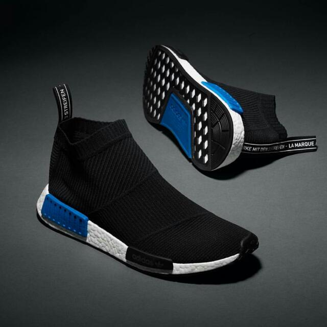 gips På kanten kilometer UK 9 Adidas NMD City Sock Core Black/Lush Blue, Men's Fashion, Footwear,  Sneakers on Carousell