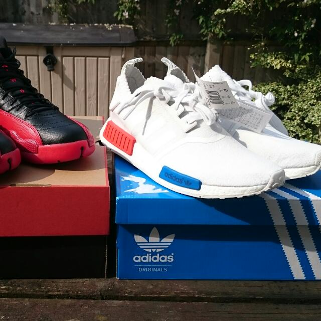 Nmd og white hot sale