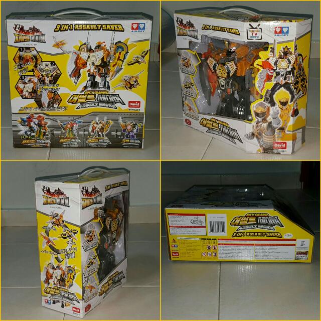 Battle Strike Team Giant Saver Assault Saver Sky Guard Megazord DX